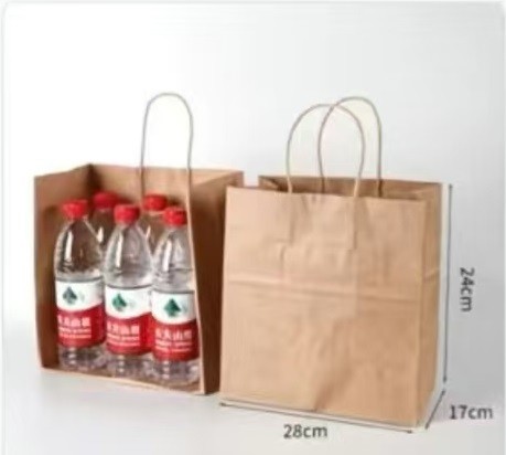 牛皮纸袋大号A（28cm x 17cm x 24cm）