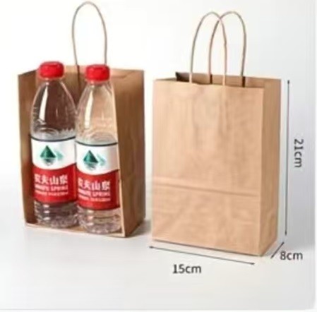 牛皮纸袋小号B（15cm x 8cm x 21cm）